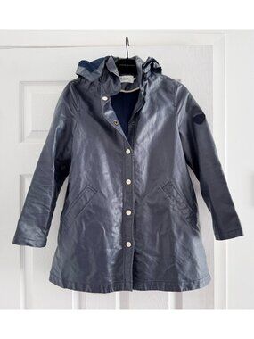 ** KIDS ** Bonpoint "Calliope" Rain Coat in Blue, size 12 years